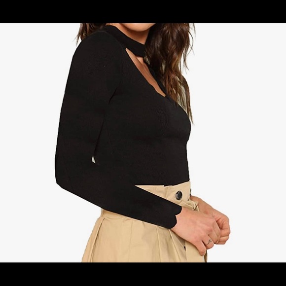 𝕃𝕠𝕟𝕘 𝕊𝕝𝕖𝕖𝕧𝕖 𝕍-𝕟𝕖𝕔𝕜 𝕋𝕖𝕖 - Picture 3 of 3